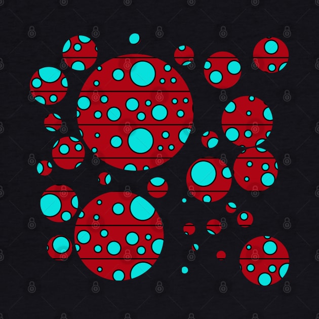 Modern Polka Dots - Bubbles by Fun Funky Designs